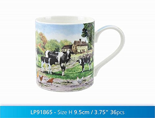 MacNeil Studio The Farmyard Cow Fine China Mug in Gift Box - hanrattycraftsgifts.co.uk