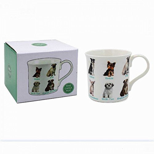 Dogs China Mug Gift Boxed - hanrattycraftsgifts.co.uk