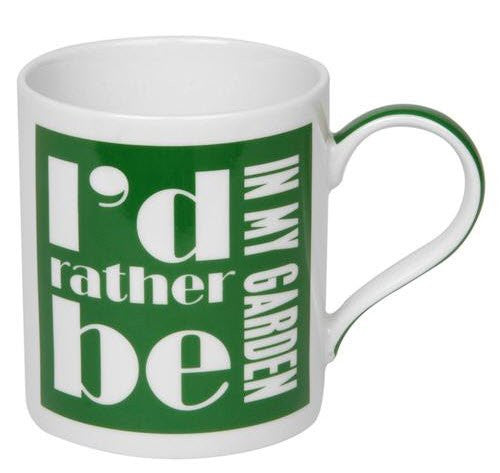 Fine China Mug in a box - I'd rather be in my garden - hanrattycraftsgifts.co.uk