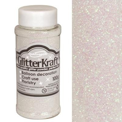 Balloon Decoration/ Craft Glitter - Glitter Kraft Iridescent Powder 100g - hanrattycraftsgifts.co.uk