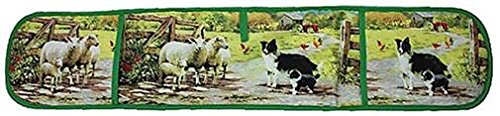 Collie and Sheep Design Double Oven Glove - hanrattycraftsgifts.co.uk