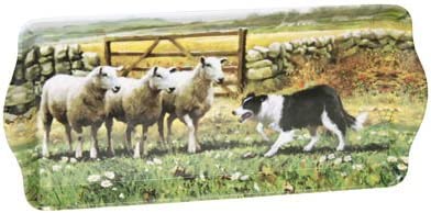 Macneil Collie and Sheep 39 cm Melamine Sandwich Tray Leonardo LP91212