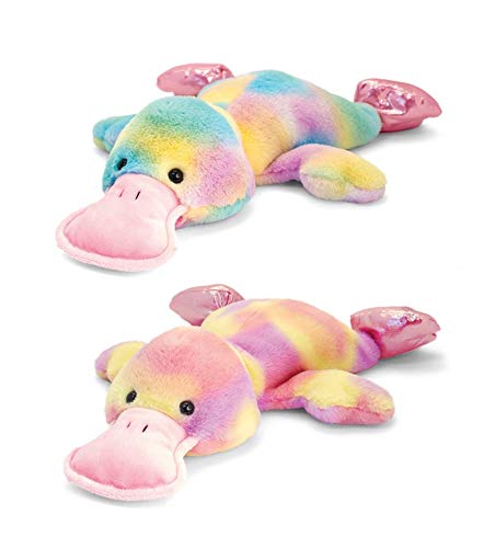 Keel Toys rainbow laying ducks 30cm one supplied - hanrattycraftsgifts.co.uk