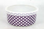LESSER & PAVEY CERAMIC TRAVEL SNACK BOX (PURPLE) - hanrattycraftsgifts.co.uk