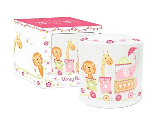 EastWest Dotty Tots Girl Ceramic Bank - hanrattycraftsgifts.co.uk