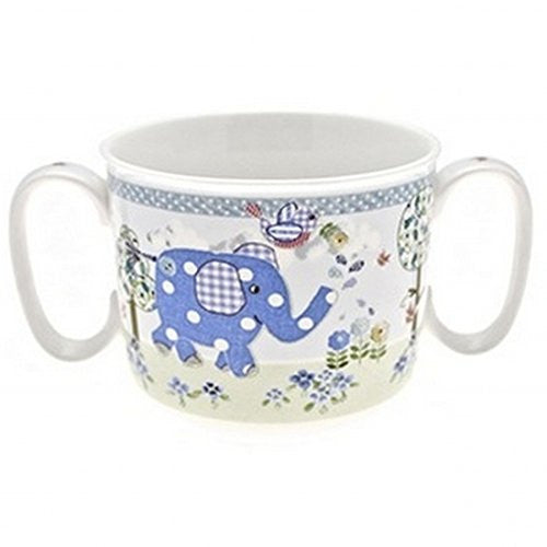 Little Bird & Ellie Blue Twin Handled Cup By Cavania - hanrattycraftsgifts.co.uk