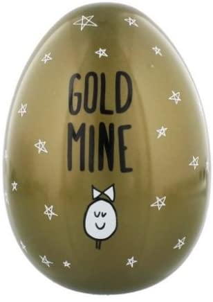 Eggcellent Gifts Money Box - Large Savings Egg - Gold Mine