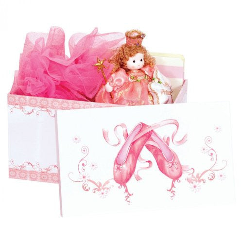 Girls Ballet Shoes Set Of 3 Pink Storage Boxes - hanrattycraftsgifts.co.uk