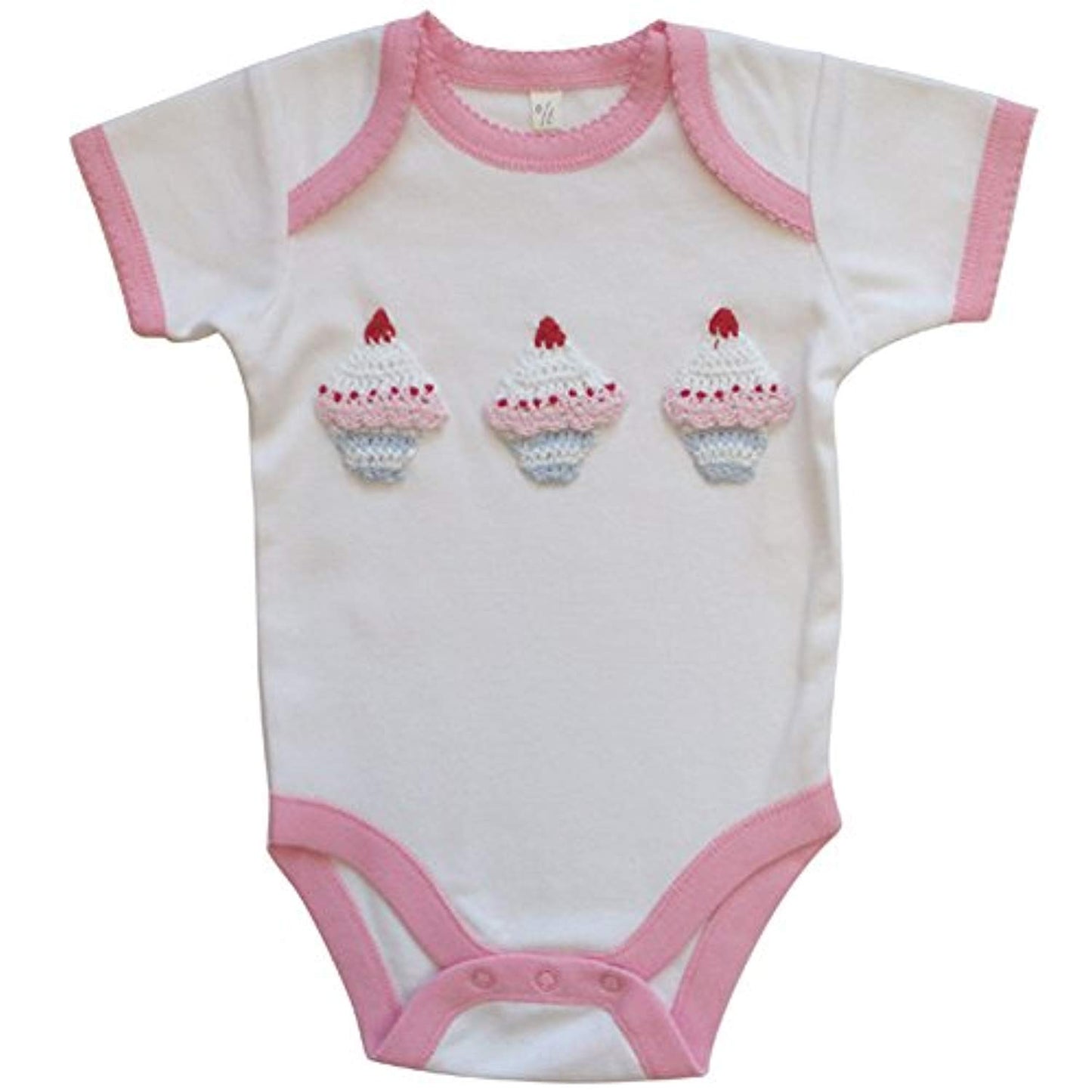 Powell Craft Cupcake Babygrow 6-12months - hanrattycraftsgifts.co.uk