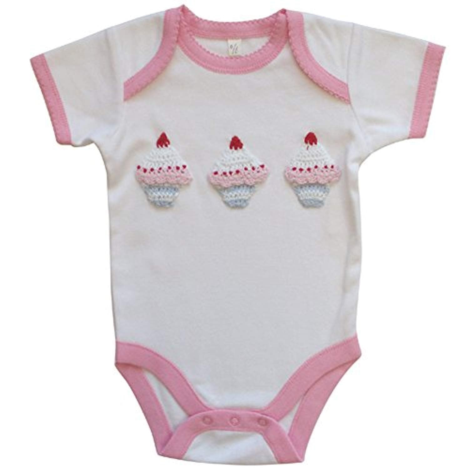 Powell Craft Cupcake Babygrow 6-12months - hanrattycraftsgifts.co.uk