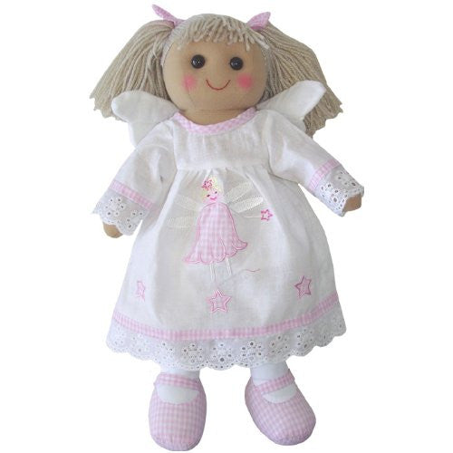 Traditional Rag Doll - Angel Dress - 40cm Tall - hanrattycraftsgifts.co.uk