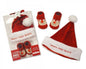 Baby Hat and Socks Christmas Gift Set - Santas Little Helper - hanrattycraftsgifts.co.uk