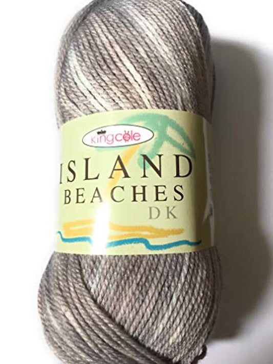 King Cole island beaches dk yarn shade 4525 silver sand 100gram