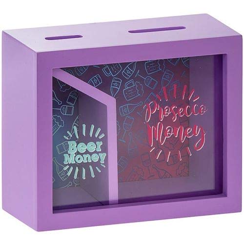 Lesser & Pavey Split Money Saver Box Beer Prosecco - hanrattycraftsgifts.co.uk