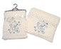 , Baby Soft Velour Dotted Wrap - Sky