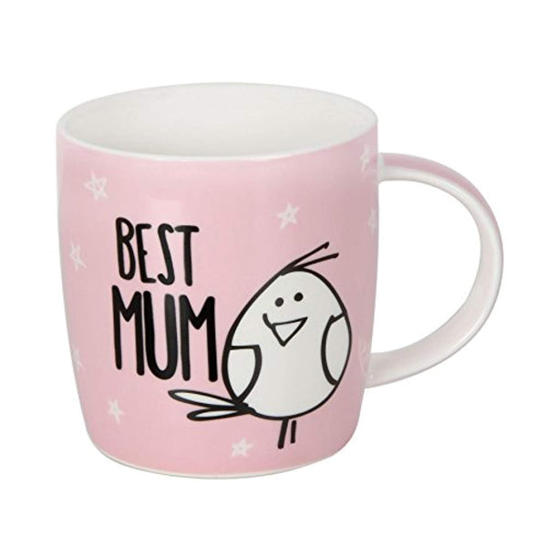 Best Mum Pale Pink Ceramic Mug - Eggcellent - hanrattycraftsgifts.co.uk