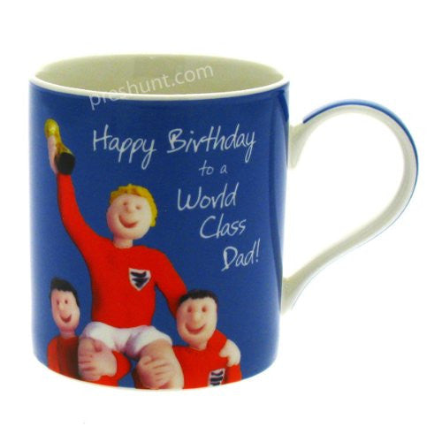 Happy Birthday to a World Class Dad! - Male Mug - hanrattycraftsgifts.co.uk