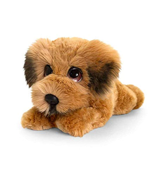 Keel Toys SD2541 Soft Toy Signature Cuddle Puppy Wheaten Terrier, Brown - hanrattycraftsgifts.co.uk