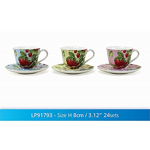 Boxed China Cup Saucer Sberry - hanrattycraftsgifts.co.uk