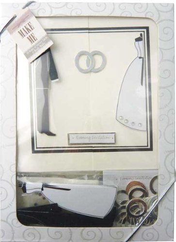 Craftime Bride and Groom Evening Invitation Kits - hanrattycraftsgifts.co.uk