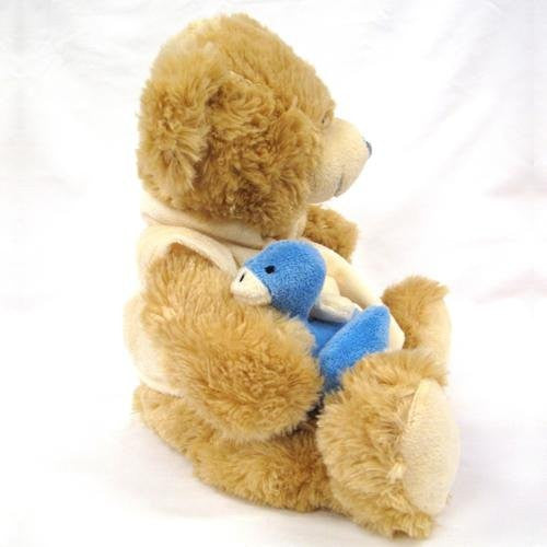 Baby Boy Blue Cuddles Bathtime Teddy Bear Gift 25cm - hanrattycraftsgifts.co.uk