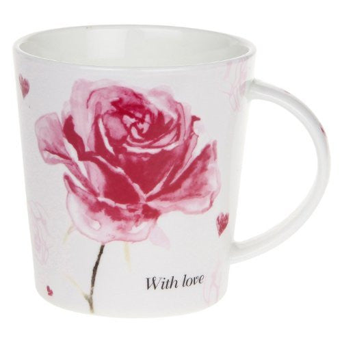 Vintage Lane Rose Mug Love You - hanrattycraftsgifts.co.uk