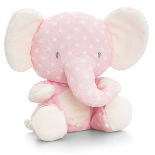 Pink Polka Dot elli Soft Plush Toy Teddy Baby Girls Cuddly - hanrattycraftsgifts.co.uk