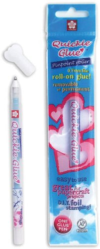 Quickie Glue Roller Pen-Removable/Permanent - hanrattycraftsgifts.co.uk