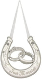 Silver Plated Horseshoe Just Married