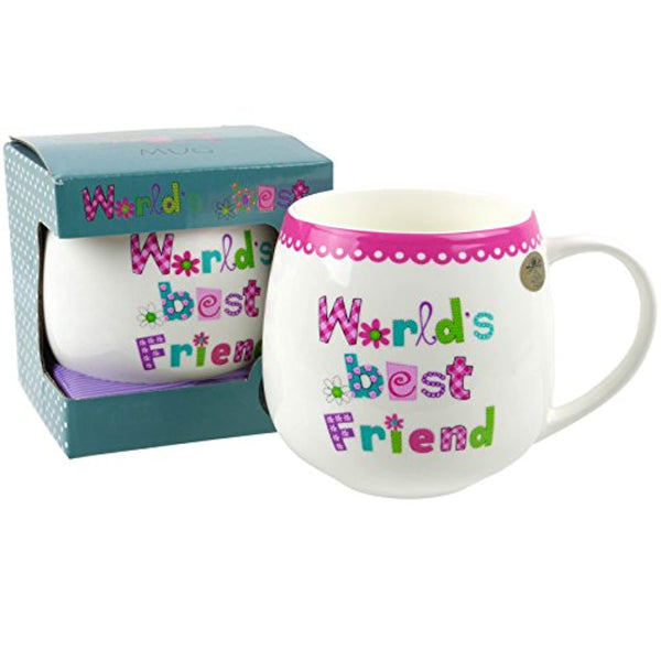 Fine China Worlds Best... Collection MUG/CUP by Leonardo Gift Box Family Friends Birthday (Friend)