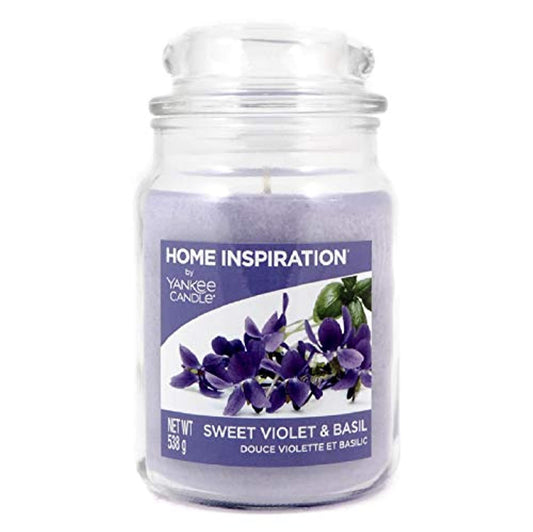Official Yankee Candle Violet & Basil Home Inspiration Large Jar