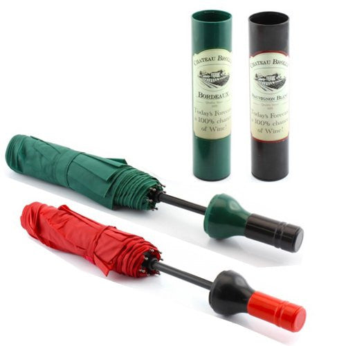 WINE BOTTLE FOLDING UMBRELLA BROLLY NOVELTY GIFT RAIN WINDPROOF SUN ANTI-UV NEW - hanrattycraftsgifts.co.uk