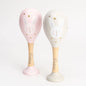 Bambino Wooden Maracas for Baby/Toddler Pink