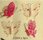 Craft for Occasions Pink Jewel Butterflies. C2094 - hanrattycraftsgifts.co.uk