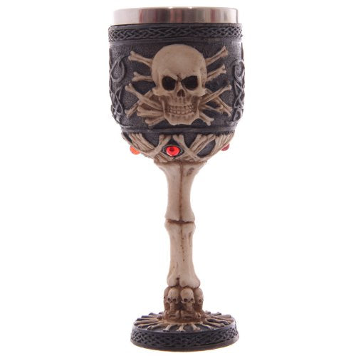 Gothic Skull Goblet by Puckator - hanrattycraftsgifts.co.uk