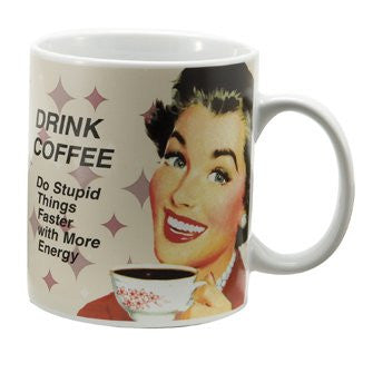 Boxed Gift Mug - Drink Coffee - hanrattycraftsgifts.co.uk