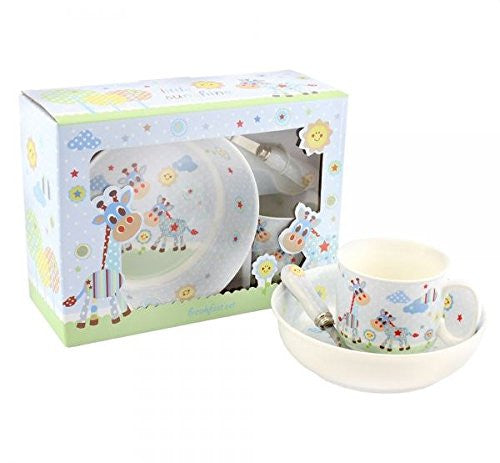 Lesser and Pavey - Little Treats Little Sunshine Feeding Set (Blue) - hanrattycraftsgifts.co.uk