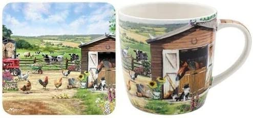 The Leonardo Collection - Ceramic Cup and Coaster| Farm  Tableware,  LP94753