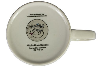 Julia Hook Beer and Drinks Design Fine China Mug - hanrattycraftsgifts.co.uk