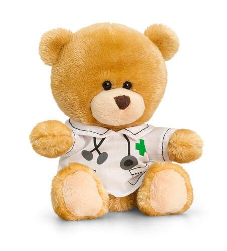 keel pip the bear docter 14cm - hanrattycraftsgifts.co.uk