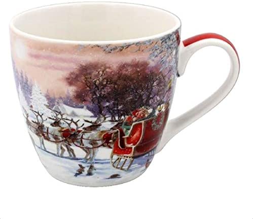 The Leonardo Collection LP52069 Magic of Christmas Breakfast Mug, Fine China, 13x10x10cm, Boxed