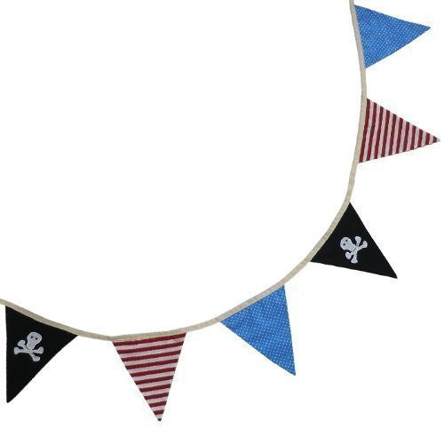 Powell Craft Handmade Pirate Bunting Perfect For A Pirate Themed Nursery Ba by Powell Craft - hanrattycraftsgifts.co.uk