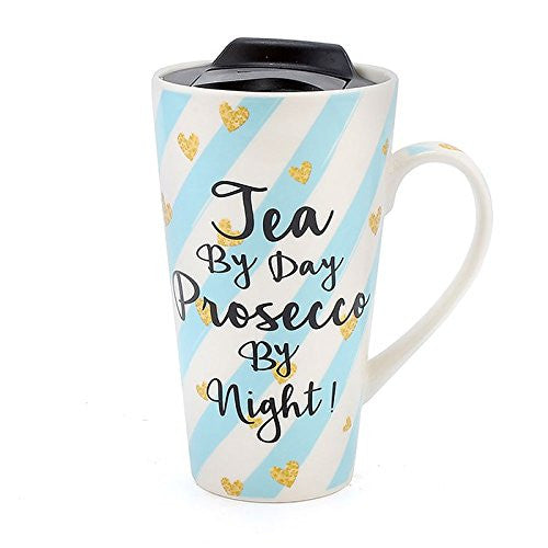 Wise Words Lidded Mug proseco by night - hanrattycraftsgifts.co.uk