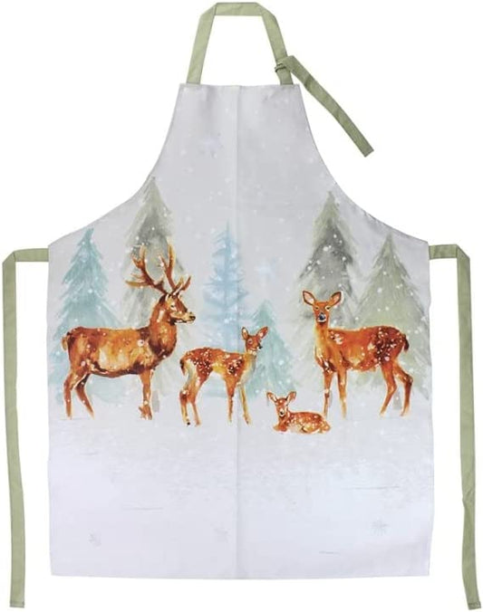 The Leonardo Collection LP52783 Christmas Forest Family Deer Apron
