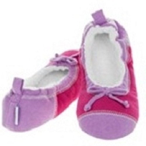 Womens Ladies Adult Colour Block Ballerina Snoozies Slippers Assorted Colours and Sizes - hanrattycraftsgifts.co.uk