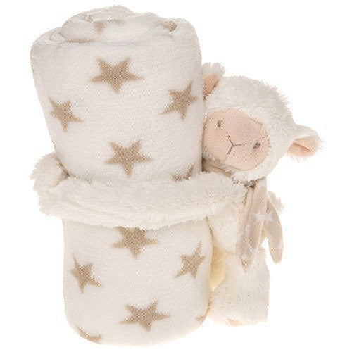 Small Cuddletime Blanket with Sheep - hanrattycraftsgifts.co.uk