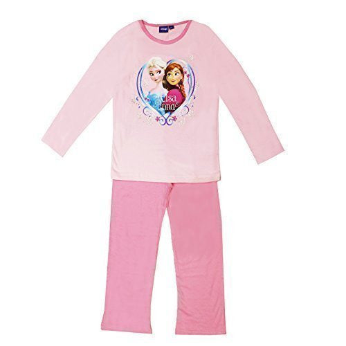 Disney Frozen Pyjama Set NH2227 - Baby Pink Anna & Elsa - 8A - hanrattycraftsgifts.co.uk