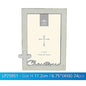 Silver Cream Christening Photo Frame - hanrattycraftsgifts.co.uk
