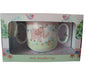 Little Bird & Ellie Pink Twin Handled Cup By Cavania - hanrattycraftsgifts.co.uk