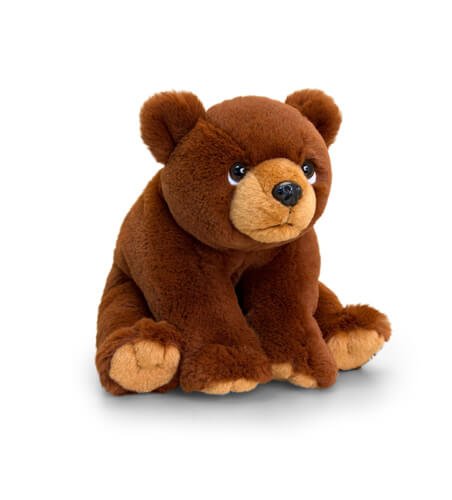 Wild Animals KEEL SOFT TOYS 20cm GRIZZLY BEAR SW1552 - hanrattycraftsgifts.co.uk